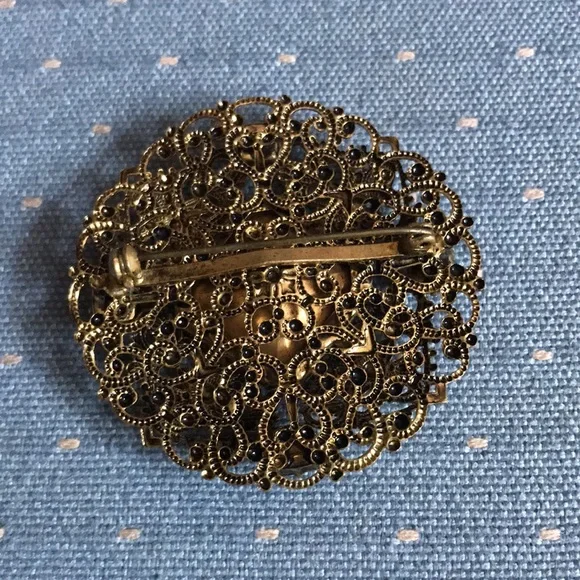 Vintage/Antique Amethyst Brooch - Picture 2 of 4